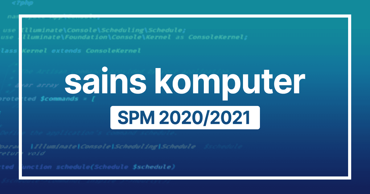 Kerja Kursus Sains Komputer SPM 2020/21 - Persiapan Projek